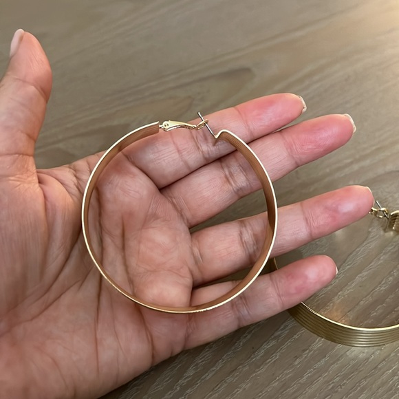 Gold Hoops - Picture 4 of 4